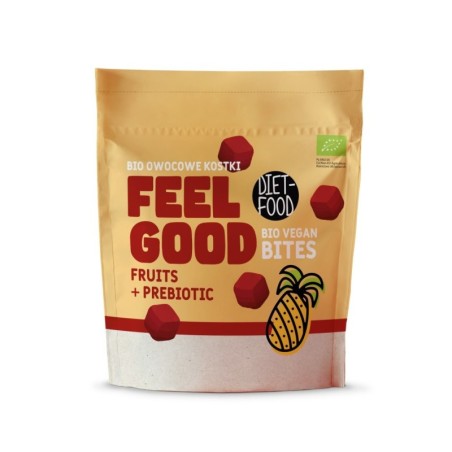 Bio Vegan Bites FEEL GOOD owocowe kostki - z prebiotykiem 120 g