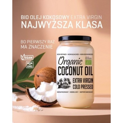 Bio Olej Kokosowy Nierafinowany Extra Virgin 1000 ml
