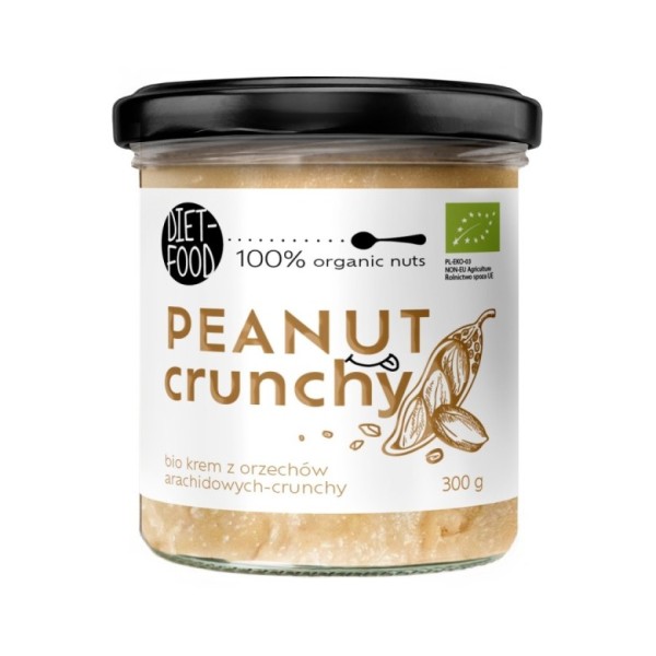 Bio Krem z Orzechów Arachidowych - Crunchy 300 g