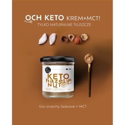 Keto Krem z Orzechów Laskowych z Olejem MCT 300 g