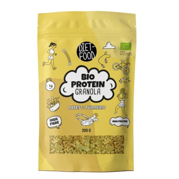 Bio Granola Proteinowa Daktyle z Kurkumą 200 g