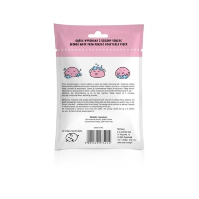 Gąbka do Twarzy Konjac Różowa