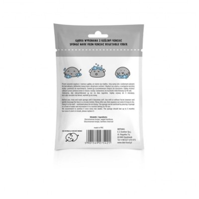 Gąbka do Twarzy Konjac Czarna