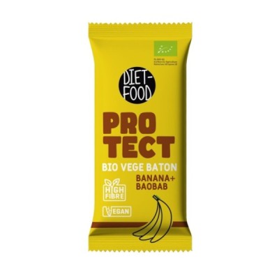 Bio Wegański Batonik PROTECT - bananowy z baobabem 35 g