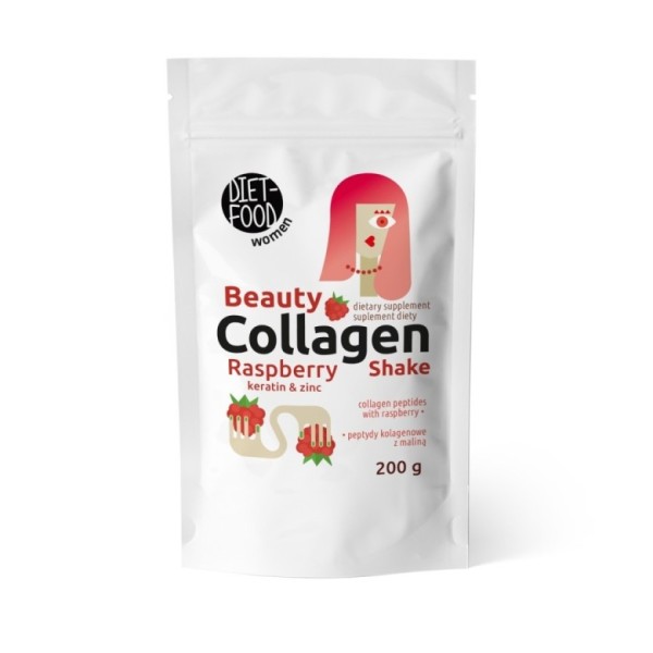 Beauty Collagen Shake with raspberry, keratin and zinc 200 g
