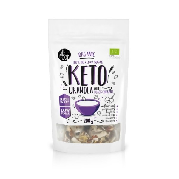 Bio Granola Keto Czarna Porzeczka 200 g