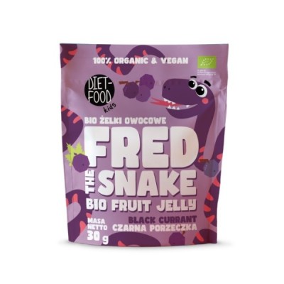 Bio Żelki Owocowe Fred The Snake - Czarna Porzeczka 30 g