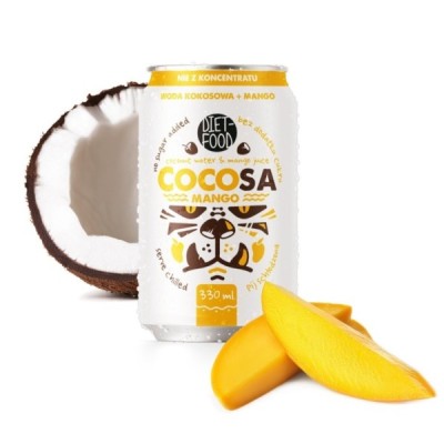 Cocosa Woda Kokosowa Niegazowana z sokiem z Mango NFC 330 ml (kaucja)
