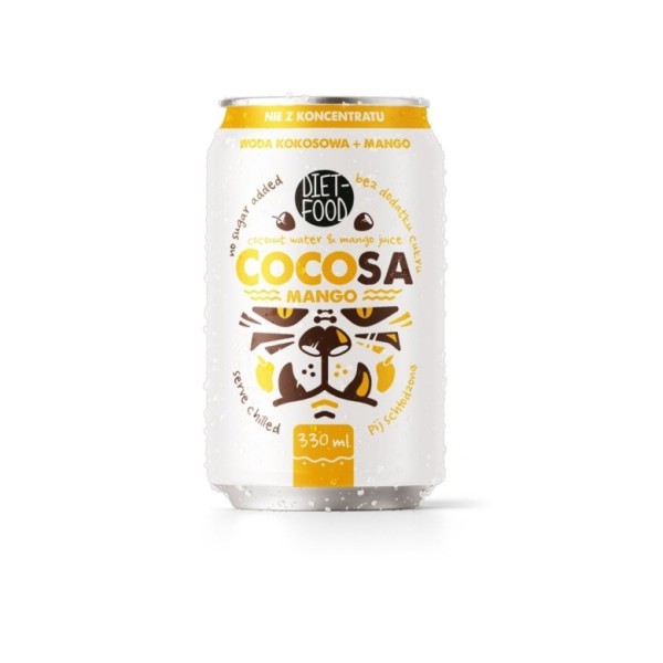 Cocosa Coconut Water with Mango Juice NFC 330 ml (deposit)