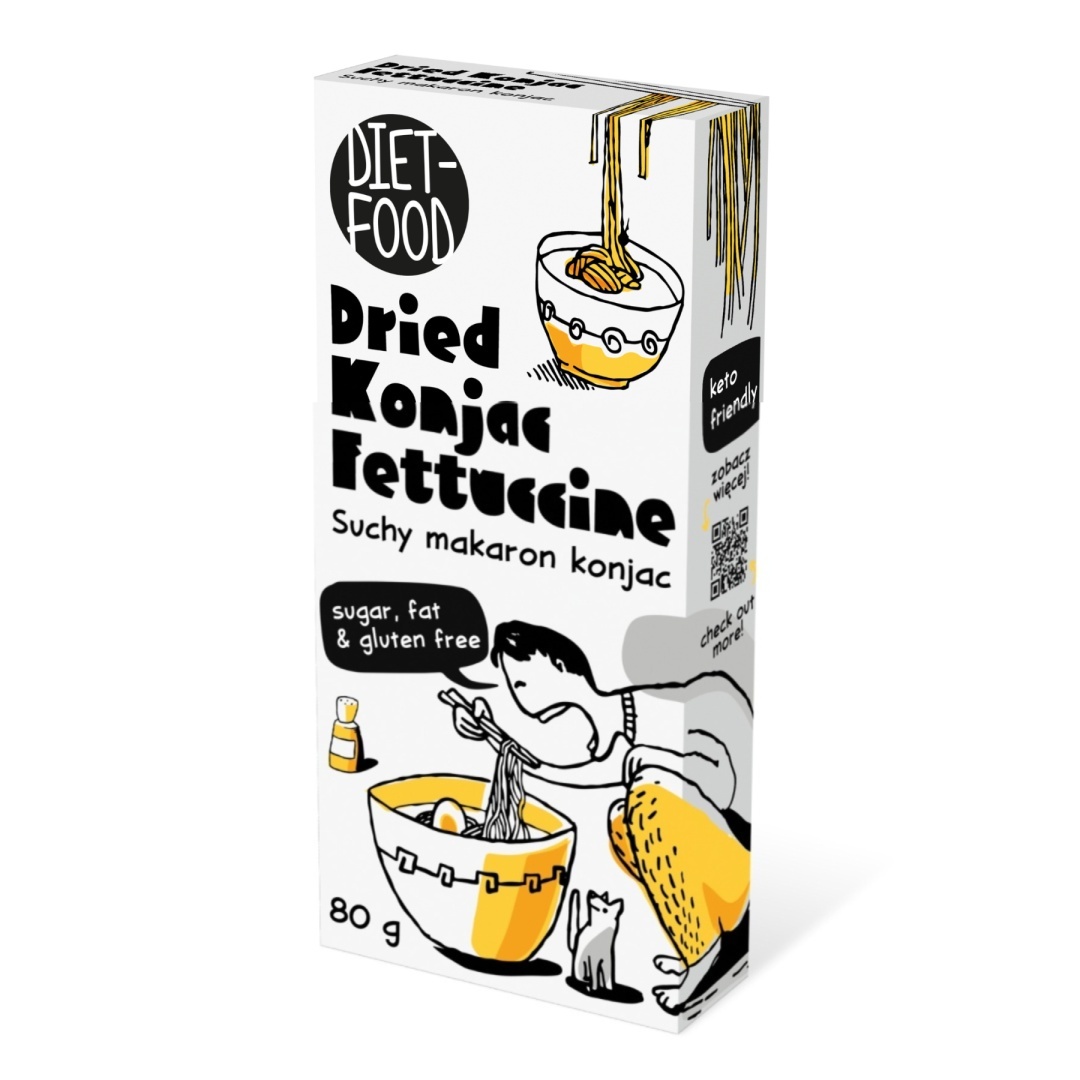 Dry Shirataki Konjac Fettucine Noodles