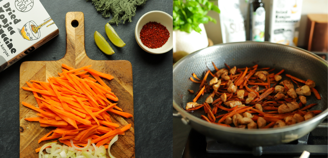 Pad Thai with Chicken and Konjac Noodles