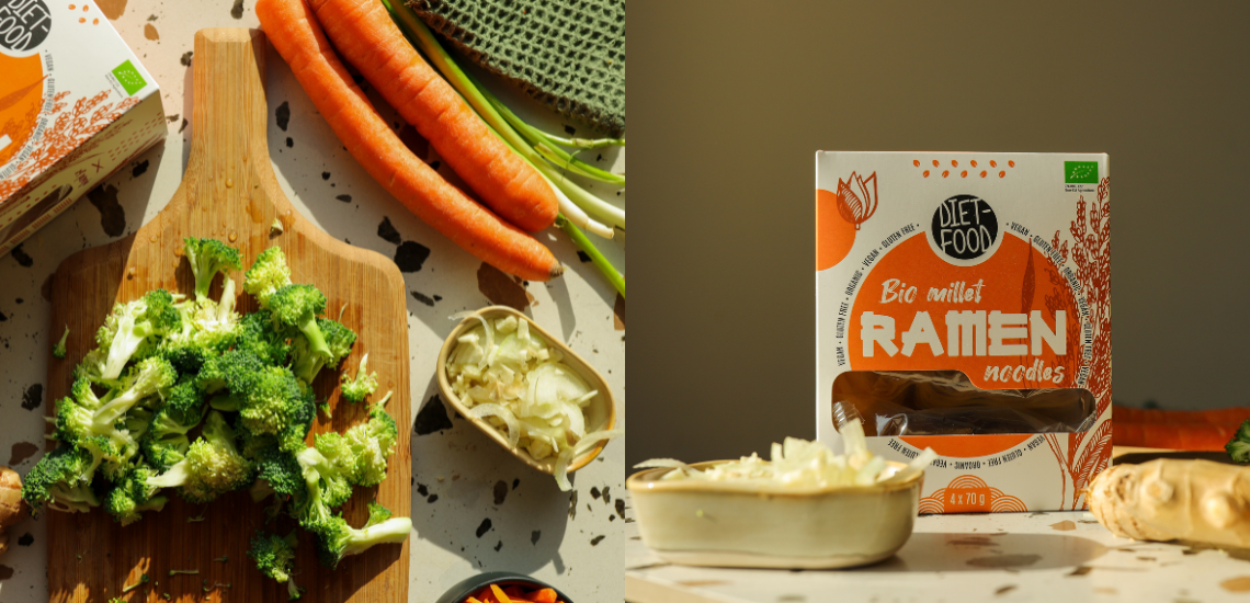 Bio Ramen with Chicken and Peanut Sauce