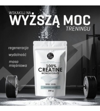 DIET-FOOD Creatine Monohydrate – pure strength, convenience, and support for the brain.